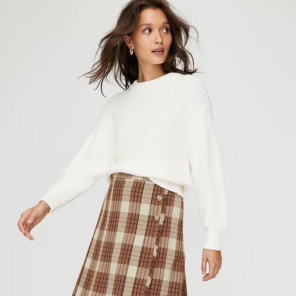 WILFRED Cream Chenille Sweater - Picture 12 of 12